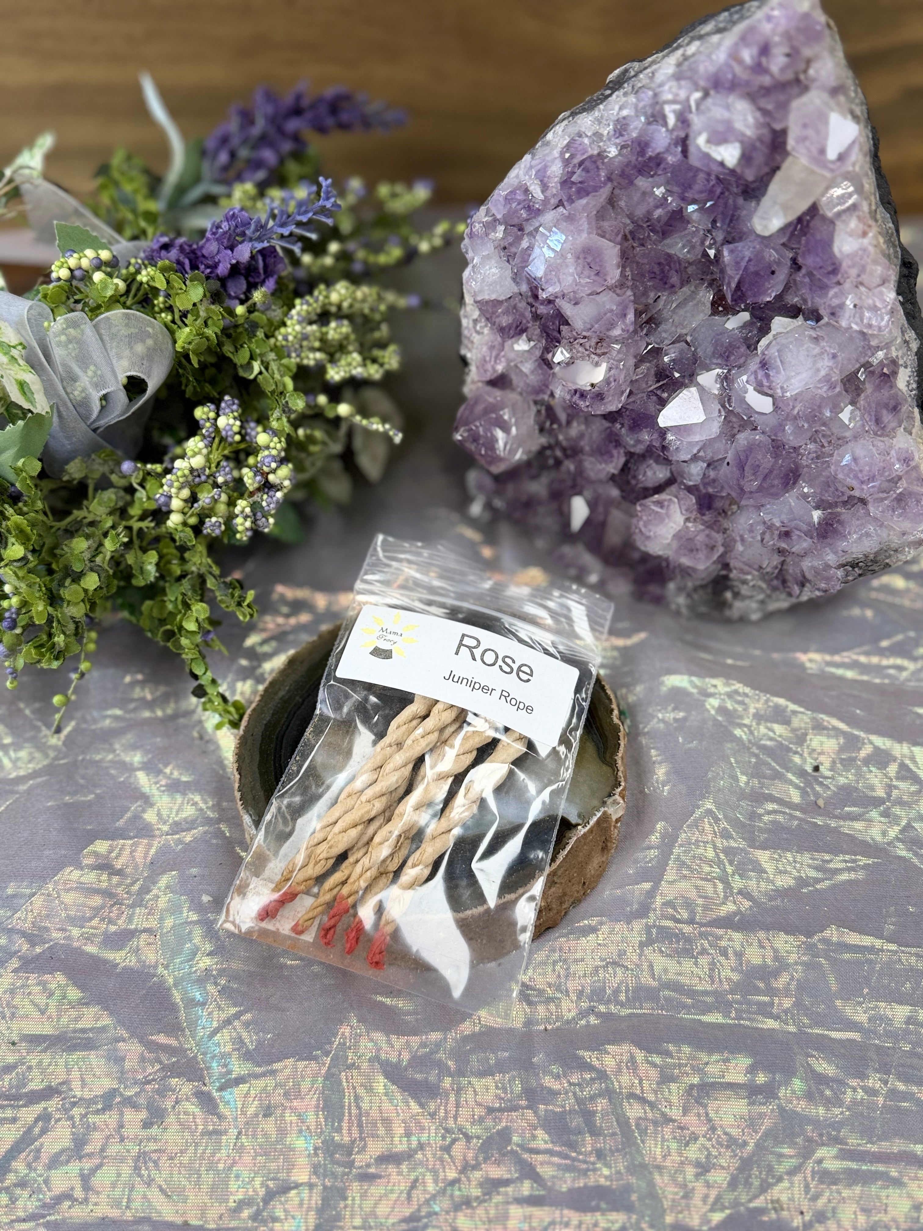 Rose Juniper Incense Braid