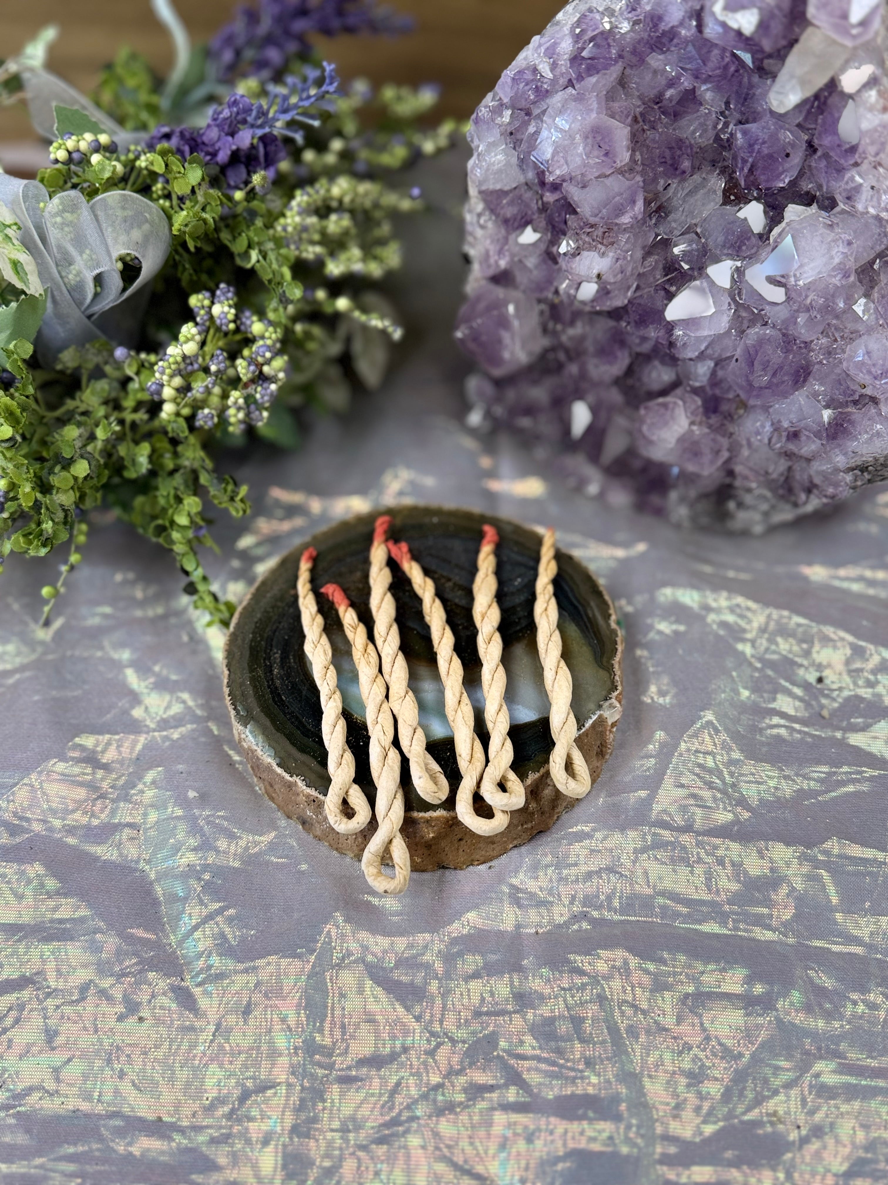 Rose Juniper Incense Braid