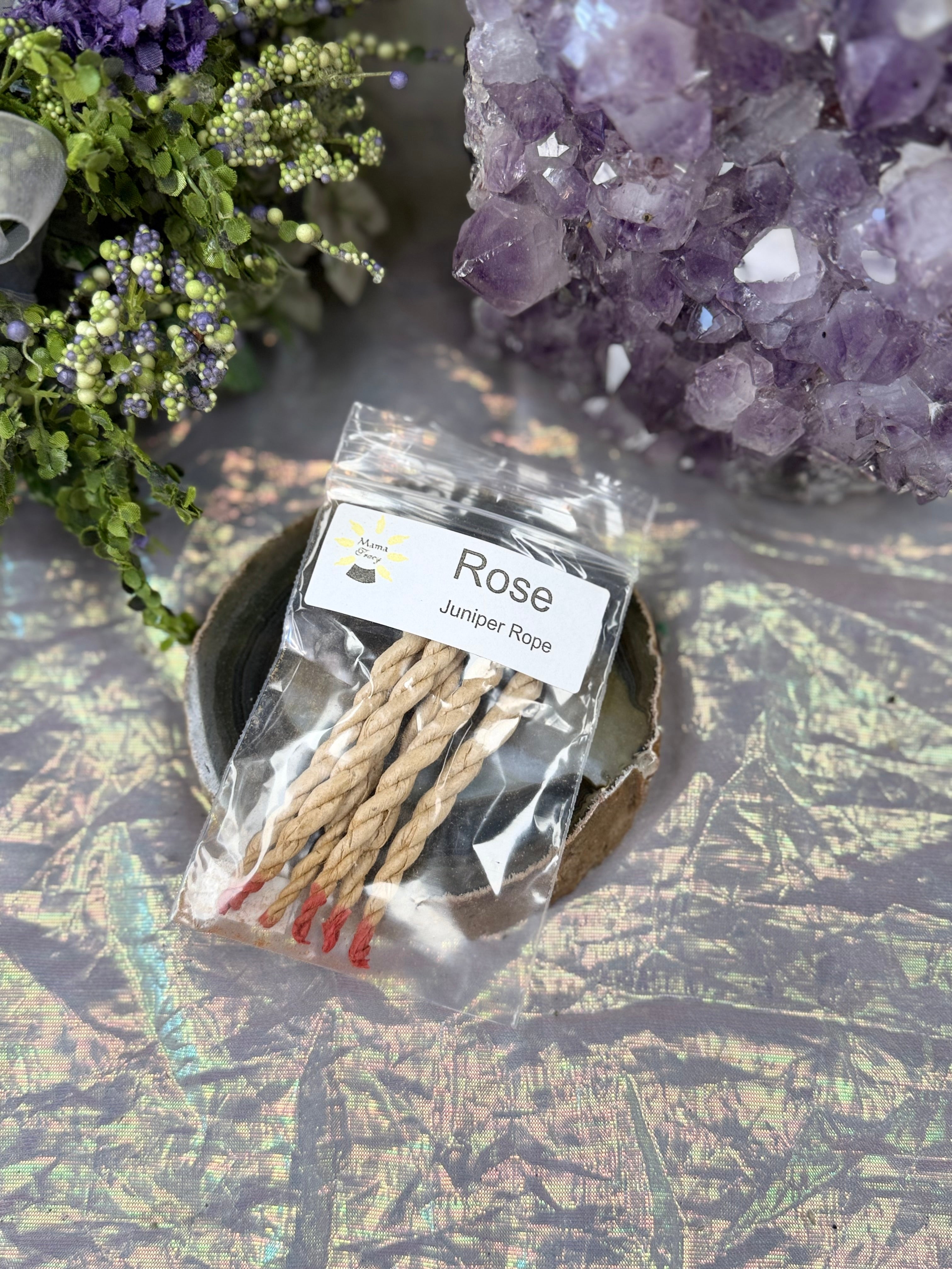Rose Juniper Incense Braid