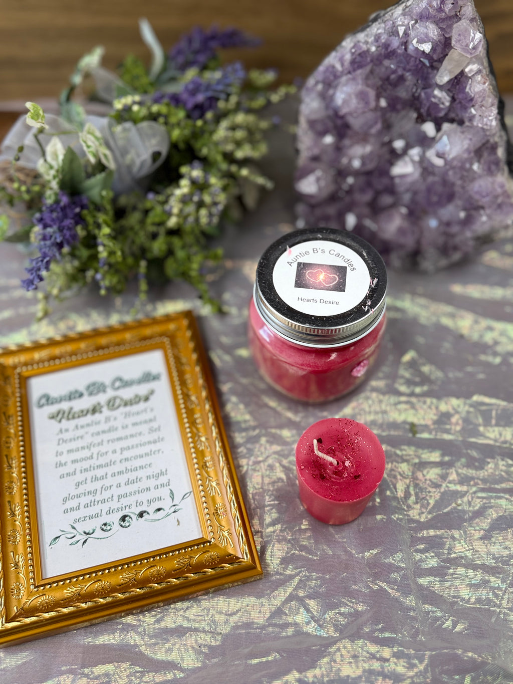 Auntie B’s Heart’s Desire Spell Intention Candle