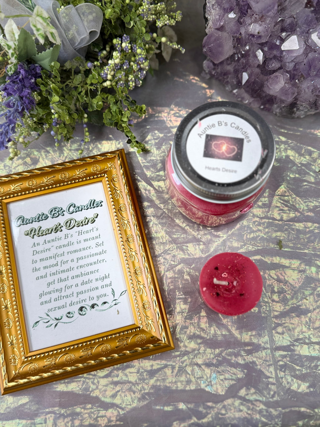 Auntie B’s Heart’s Desire Spell Intention Candle